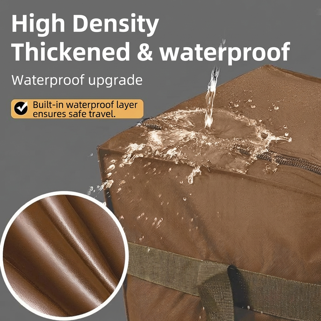 large capacity oxford travel bag, luggage storage bag for clothes & quilts, airline check in duffle bag, ideal for moving & travel